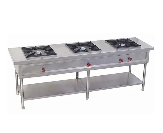 Three Burner Chinese Gas Range