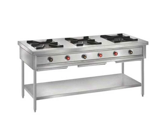 Three Burner Chinese Gas Range