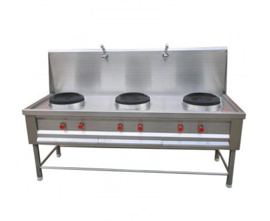 Three Burner Chinese Gas Range