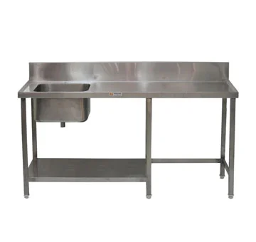Commercial Kitchen Table with Sink